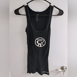 Rock & Republic Black Textured Tank Top